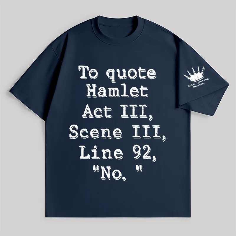 To Quote Hamlet Unisex Oversized T-shirt - Image 5