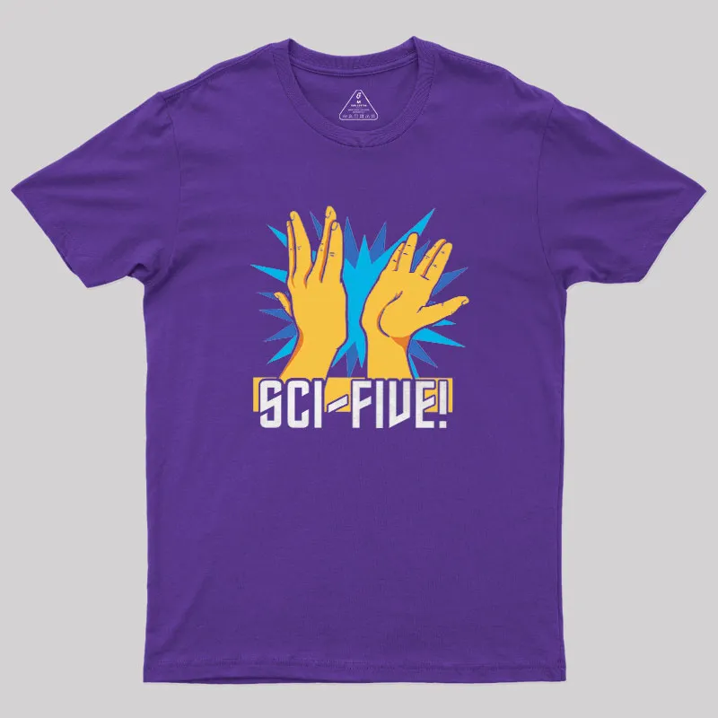 Sci-Five! Geek T-Shirt - Image 6
