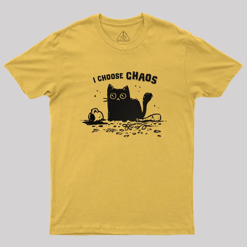 I Choose Chaos Geek T-Shirt - Image 6
