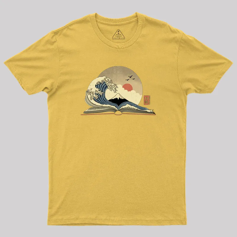 The Great Wave of Knowledge Geek T-Shirt - Image 8