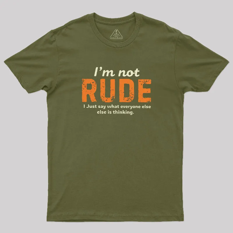 I am Not Rude Geek T-Shirt - Image 3