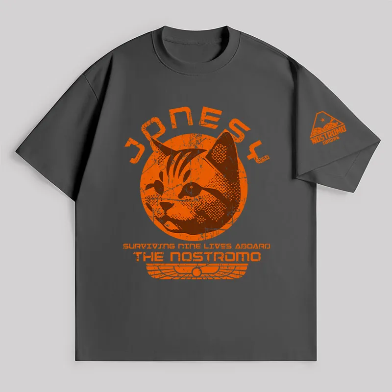 Jonesy Surviving Nine Lives Aboard The Nostromo Unisex Oversized T-shirt - Image 7