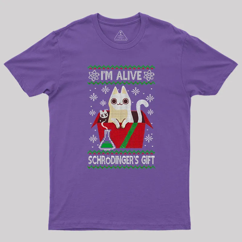 Schr?dinger's Gift Geek T-Shirt - Image 4