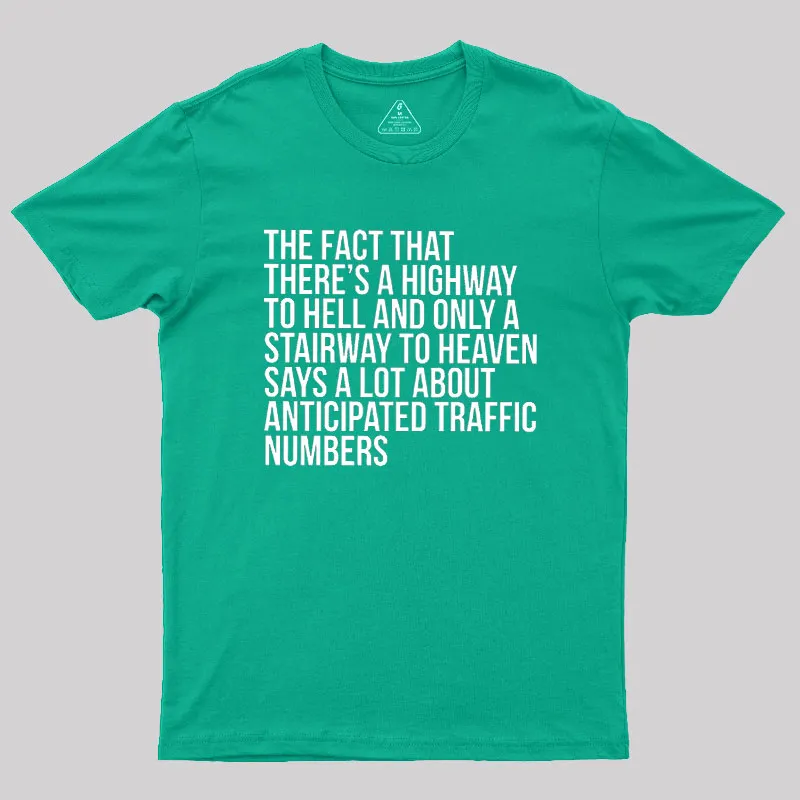 There's Highway To Hell And Stairway To Heaven Geek T-Shirt - Image 9