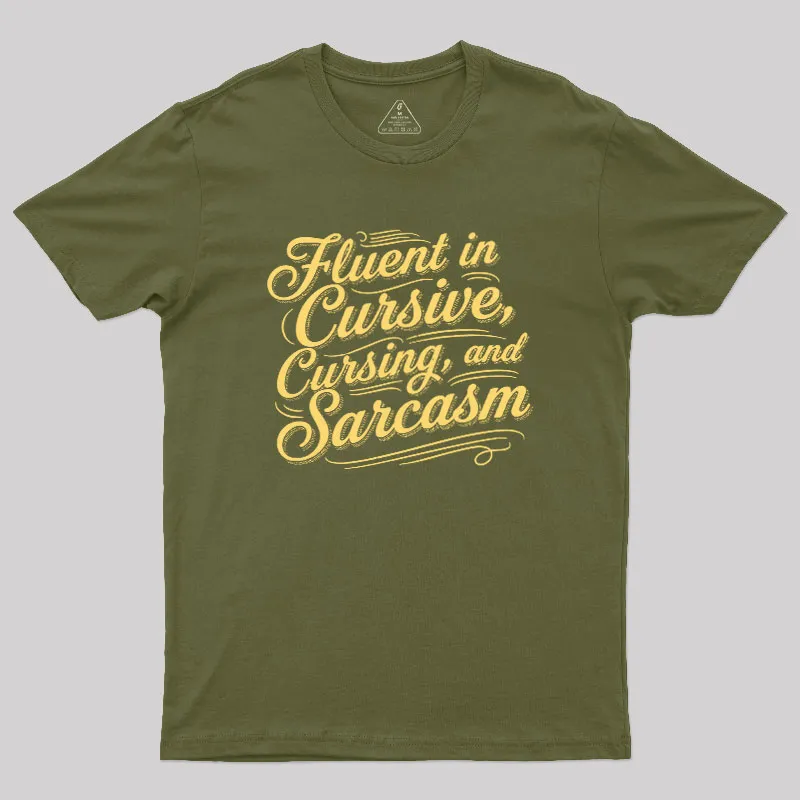 Fluent in Sass Geek T-Shirt - Image 3