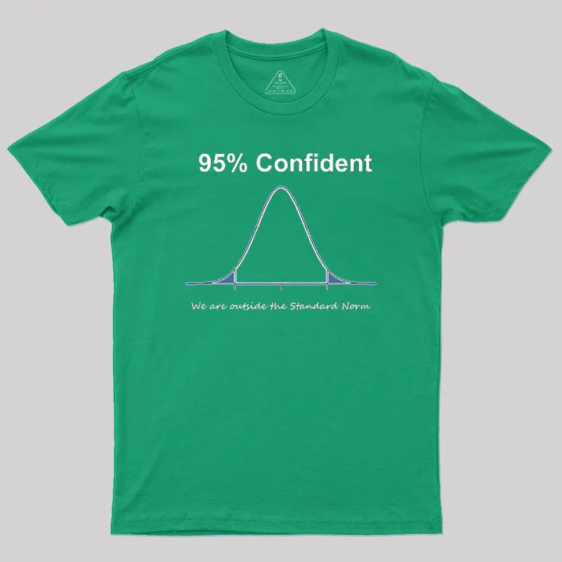 95% Confident Graphic Geek T-Shirt - Image 7
