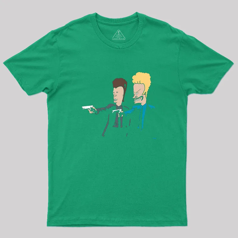 Butthead Fiction Beavis Geek T-Shirt - Image 5