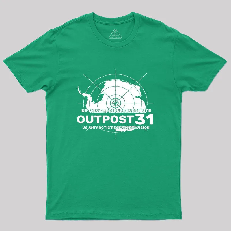 Outpost 31 Antarctic Research Division Geek T-Shirt - Image 9