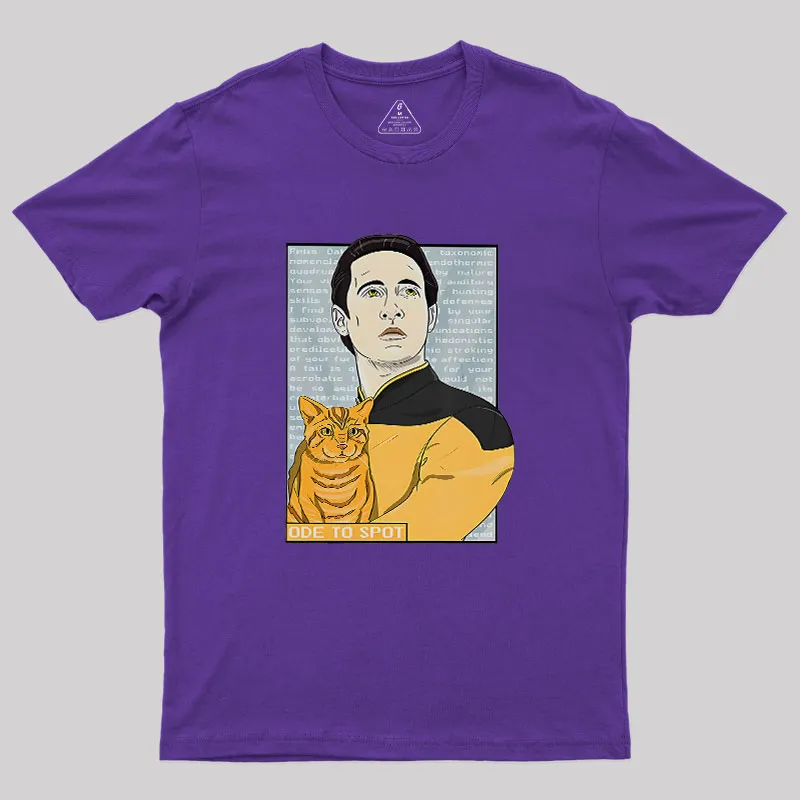 Date Ode To Spot Cat Geek T-Shirt - Image 6