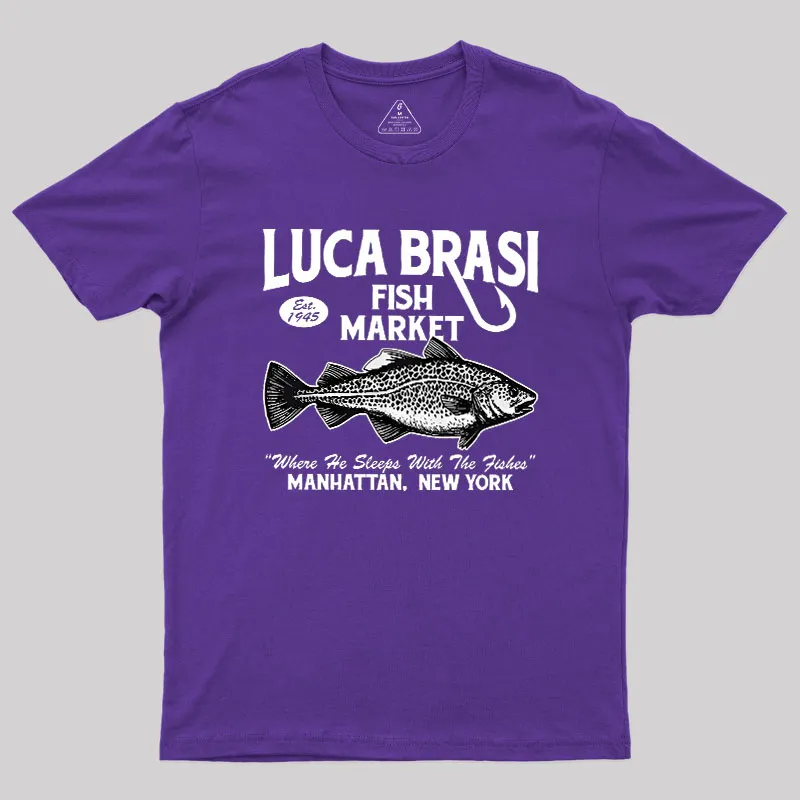 Luca Brasi Fishing Charters Geek T-Shirt - Image 6