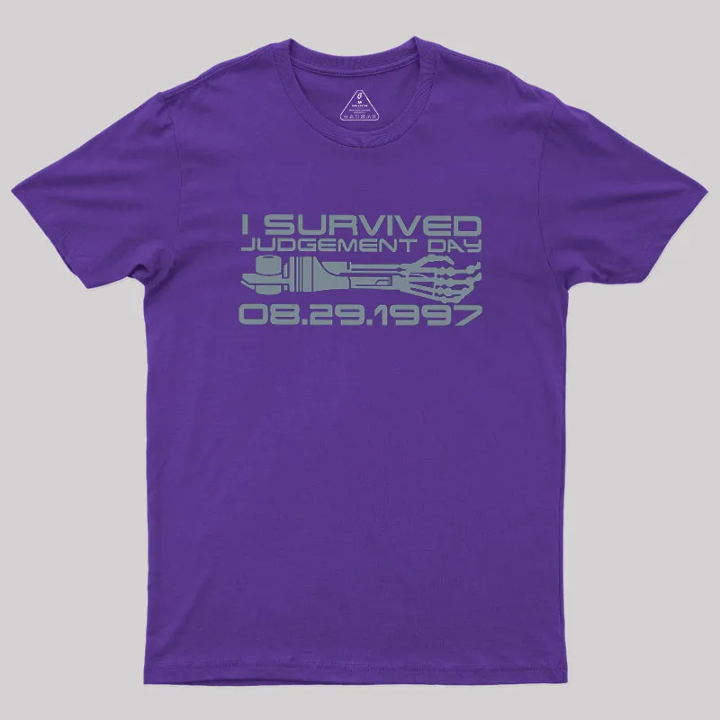 I Survived Judgement Day Geek T-Shirt - Image 6