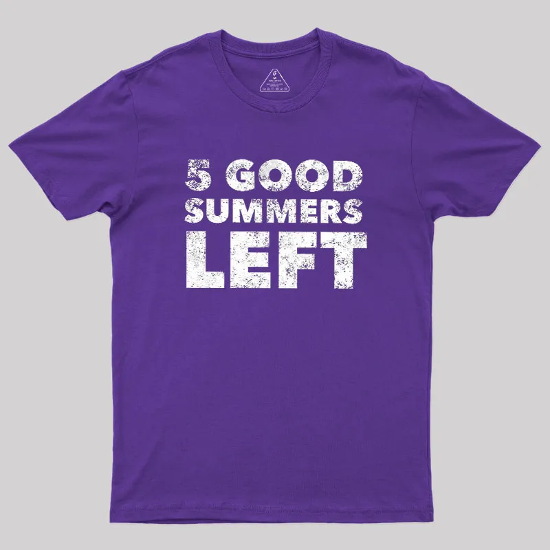 Five Good Summers Left Geek T-Shirt - Image 6