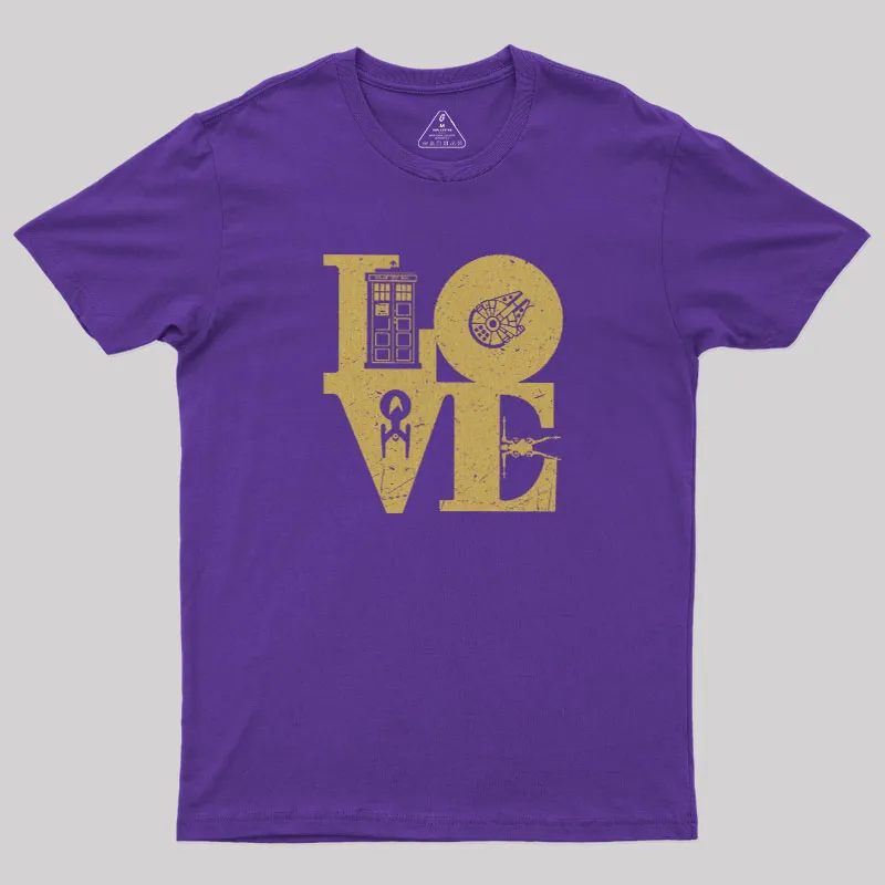Scifi Love Geek T-Shirt - Image 5