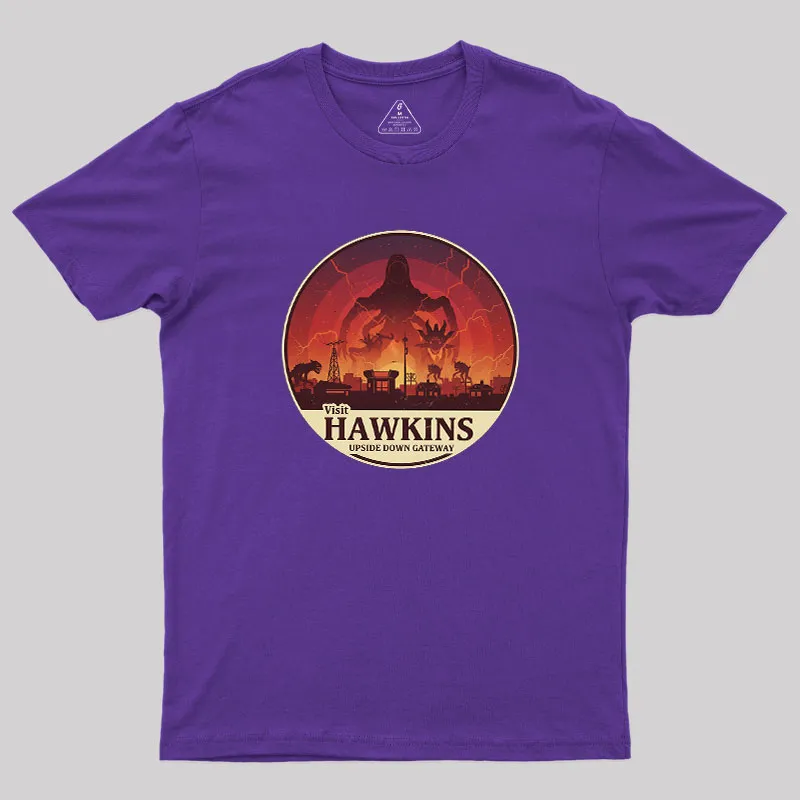 Visit Hawkins Geek T-Shirt - Image 6