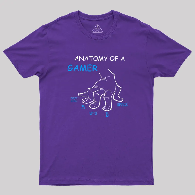 Anatomy Of A Gamer Geek T-Shirt - Image 6