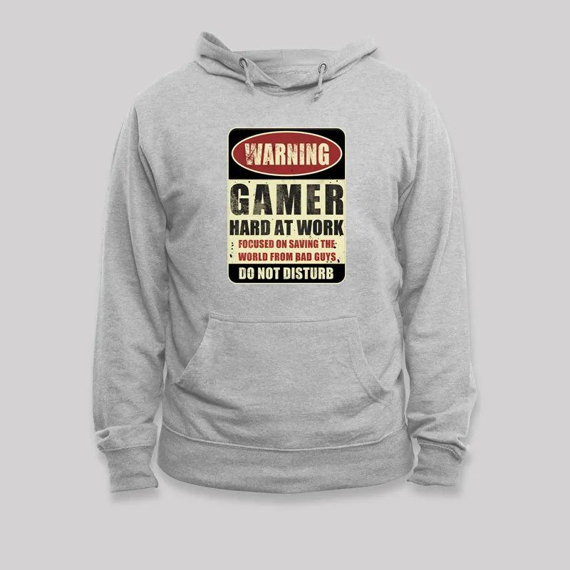 Warning Gamer Geek Hoodie - Image 4