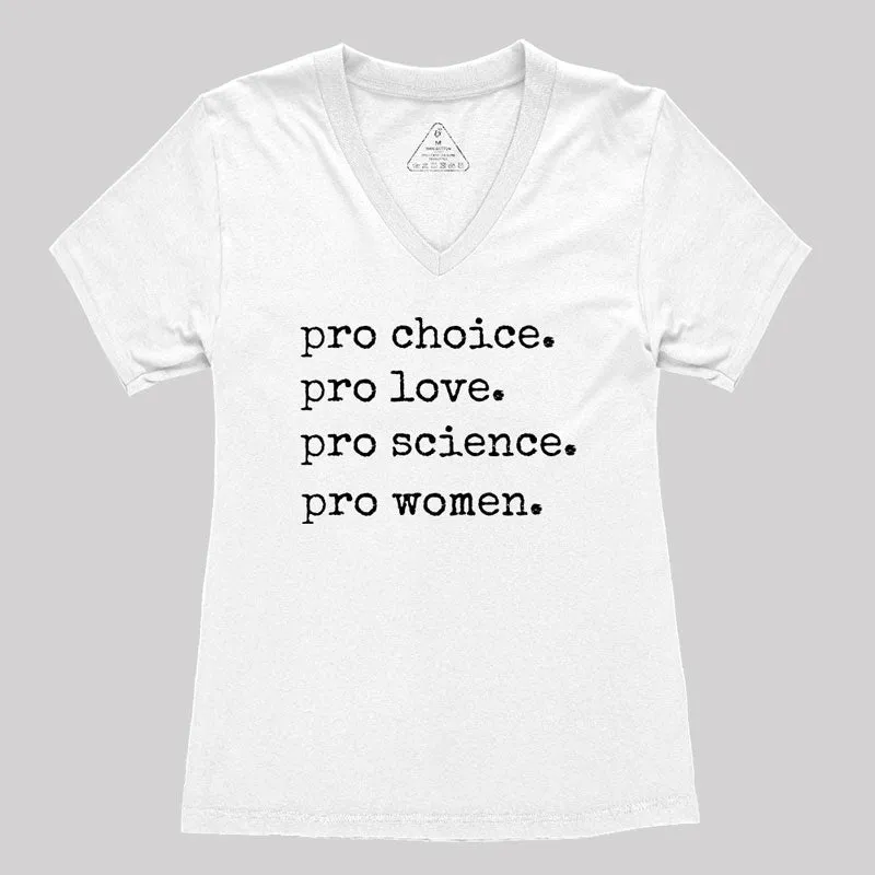 Pro Choice Women's V-Neck T-shirt - Image 4