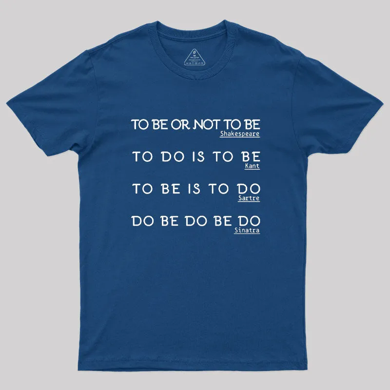 Philosophical lyric Poetic Sinatra Classic Geek T-Shirt