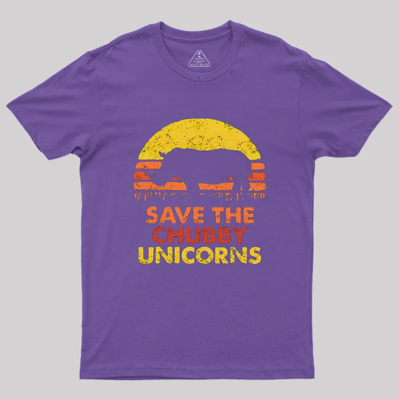 Save The Chubby Unicorns Geek T-Shirt - Image 4