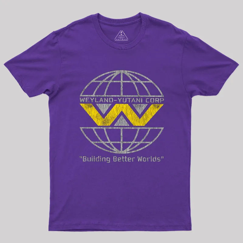 Weyland Yutani Corp Worn Out Geek T-Shirt - Image 4