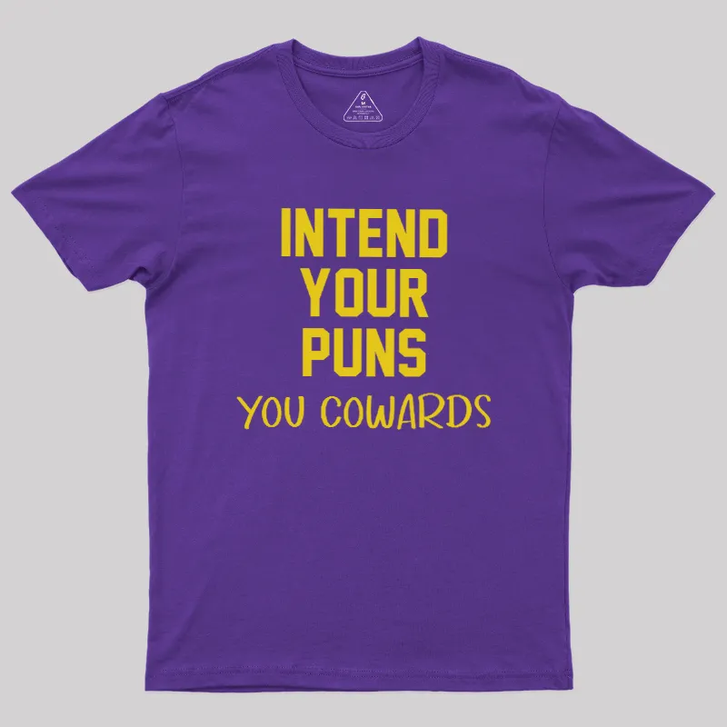 Intend your puns yellow Geek T-Shirt - Image 6