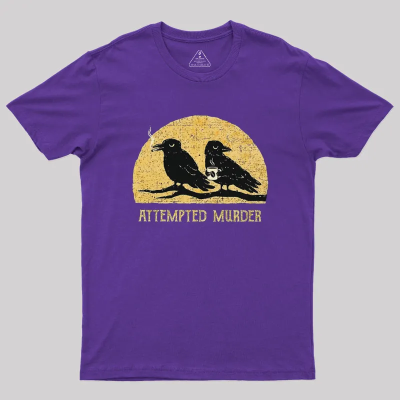 Attempted Murder Vintage Geek T-Shirt - Image 5