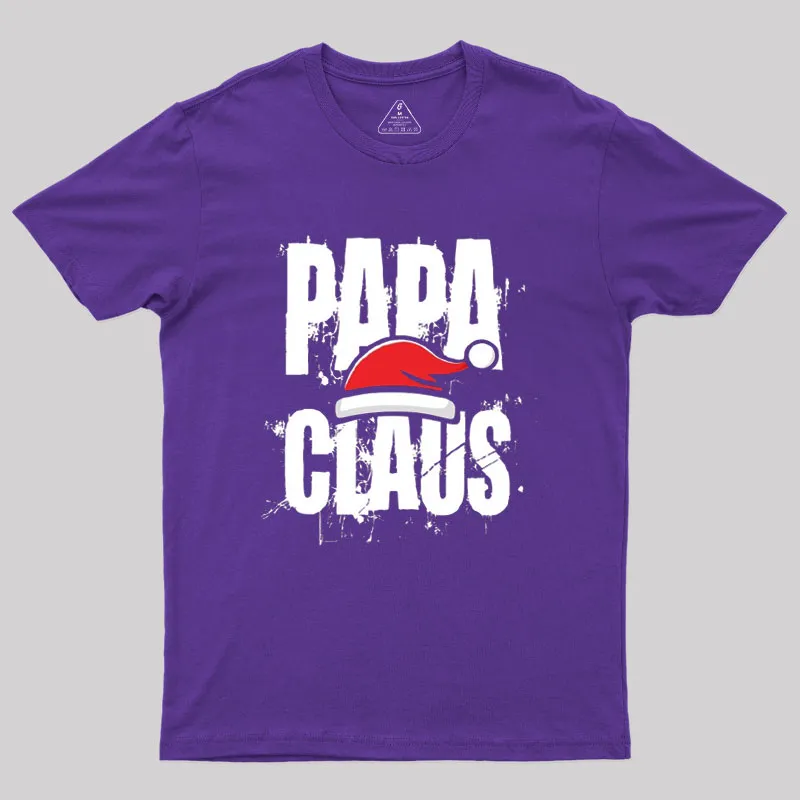 Santa Hat Papa Claus Geek T-Shirt - Image 5