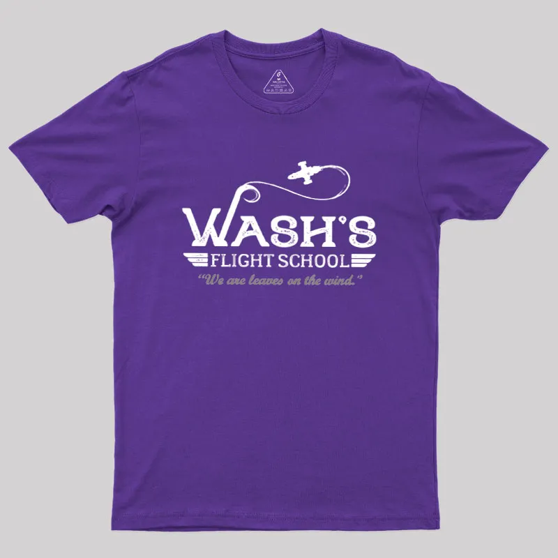 Wash's Flight School Geek T-Shirt - Image 6