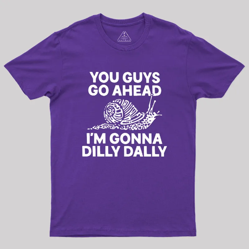 Dilly Dally Snail Geek T-Shirt - Image 6