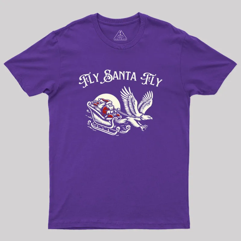 Fly Santa Fly Geek T-Shirt - Image 5