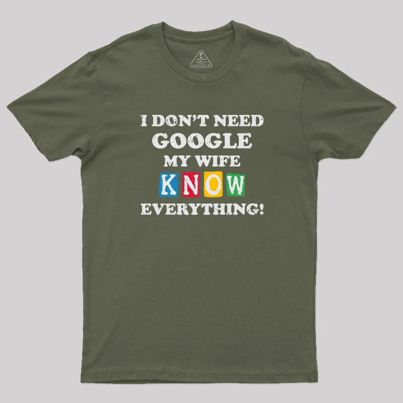I Don't Need Google T-Shirt - Image 3