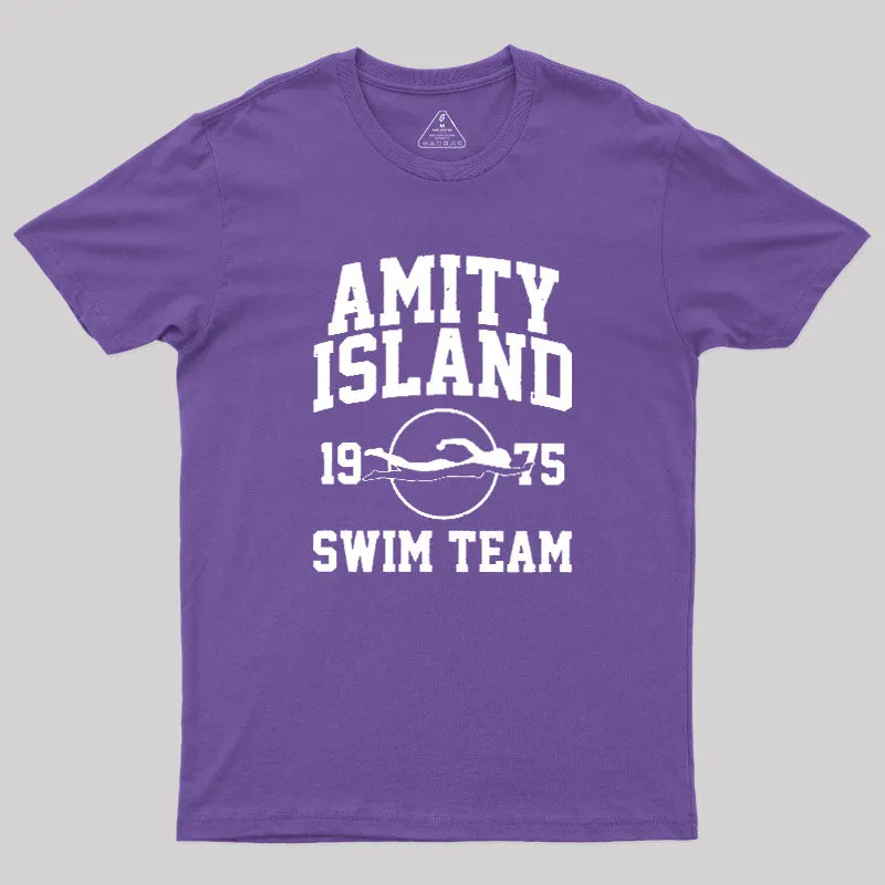 Amity Island Swim Team Geek T-Shirt - Image 6