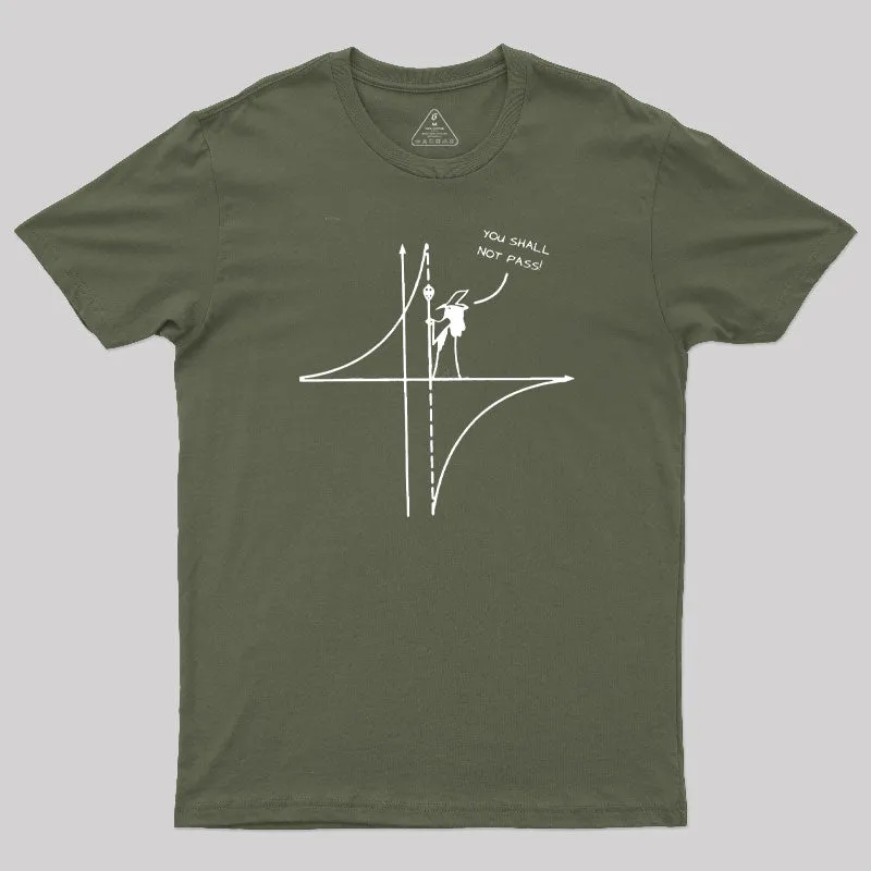 Maths Geek You Shall Not Pass T-Shirt - Image 3