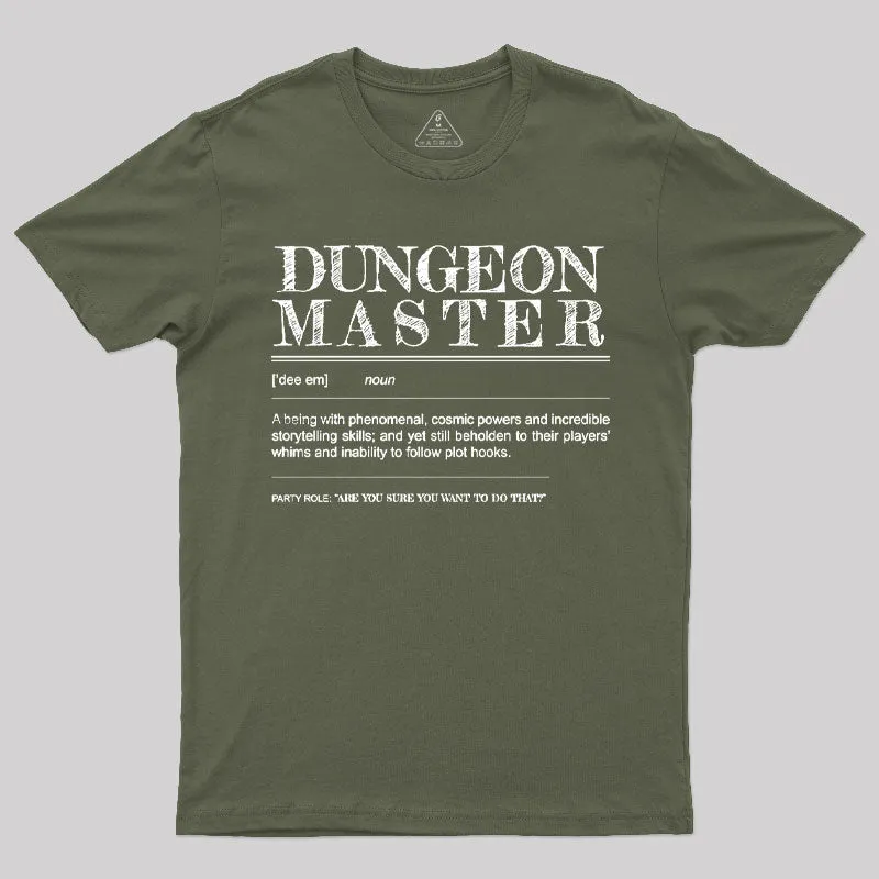Dungeon Master Definition T-Shirt - Image 3