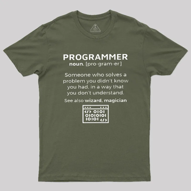 Funny Programmer Definition T-Shirt - Image 3