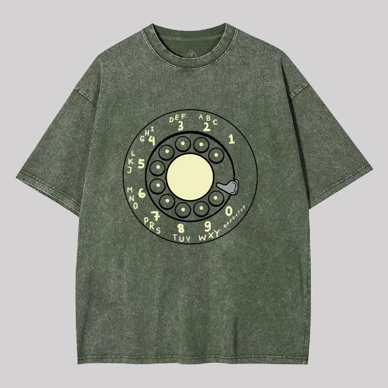 Rotary Dial Vintage Washed T-Shirt - Image 5
