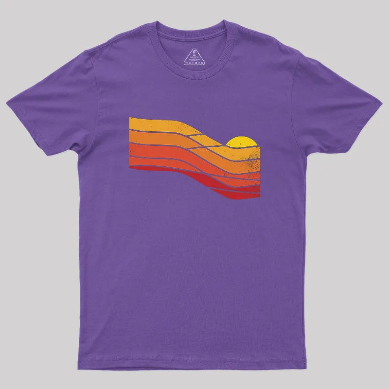 70s Retro Sunset Geek T-Shirt - Image 5