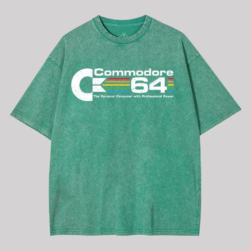 Commodore 64 Washed T-Shirt - Image 3