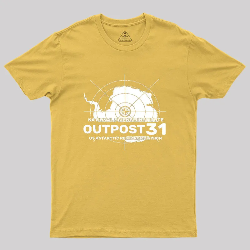 Outpost 31 Antarctic Research Division Geek T-Shirt - Image 8