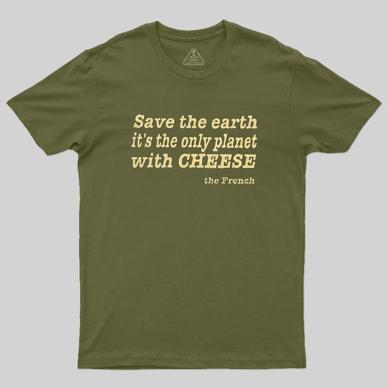 Save The Cheese Geek T-Shirt - Image 3