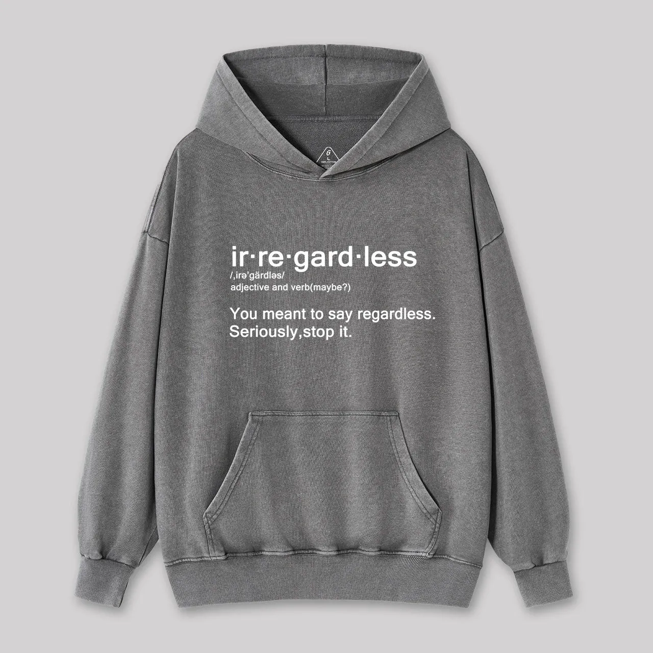 Stop it Washed Hoodie - Image 4