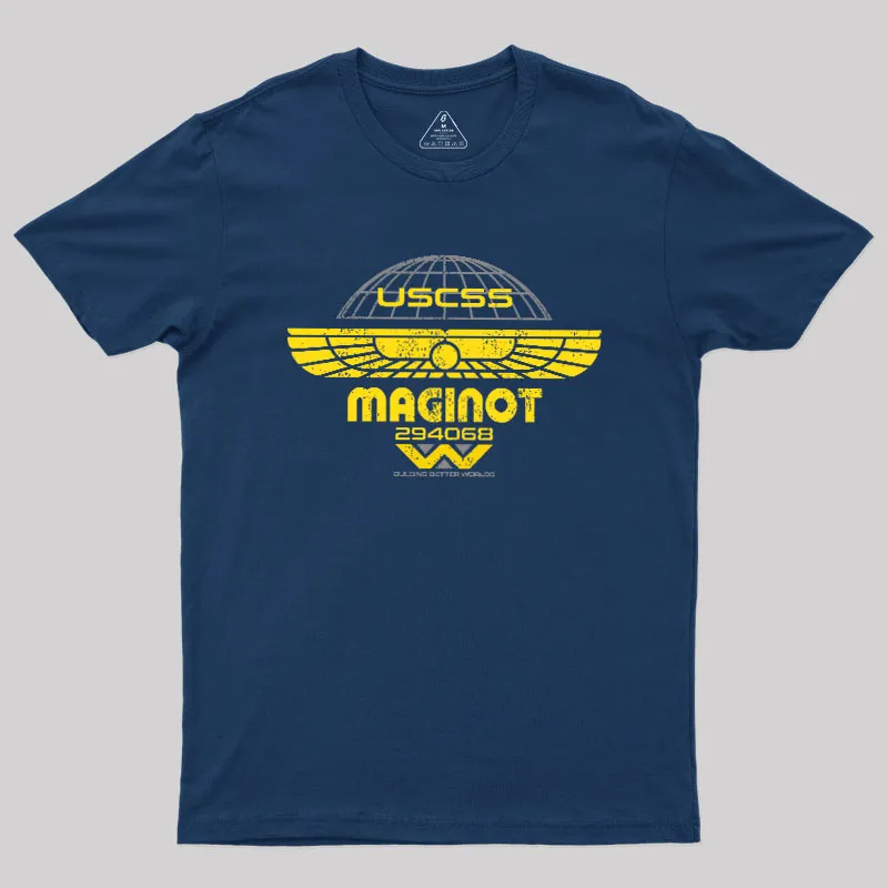 Alternative view of USCSS Maginot Geek T-Shirt
