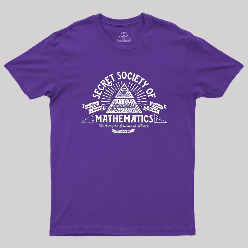 Illumathnati - Secret Society of Math Geek T-Shirt - Image 6