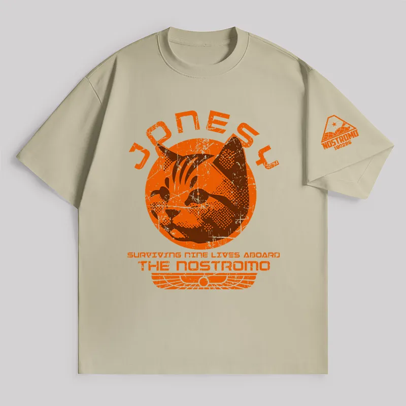 Jonesy Surviving Nine Lives Aboard The Nostromo Unisex Oversized T-shirt - Image 8