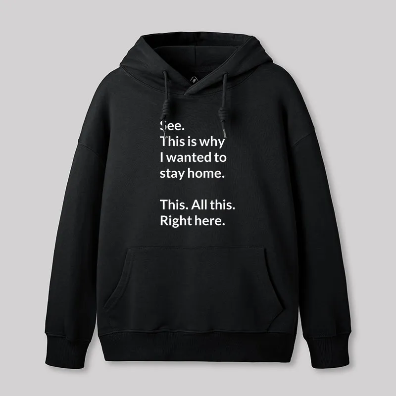 Alternative view of Stay Home Geek Hoodie