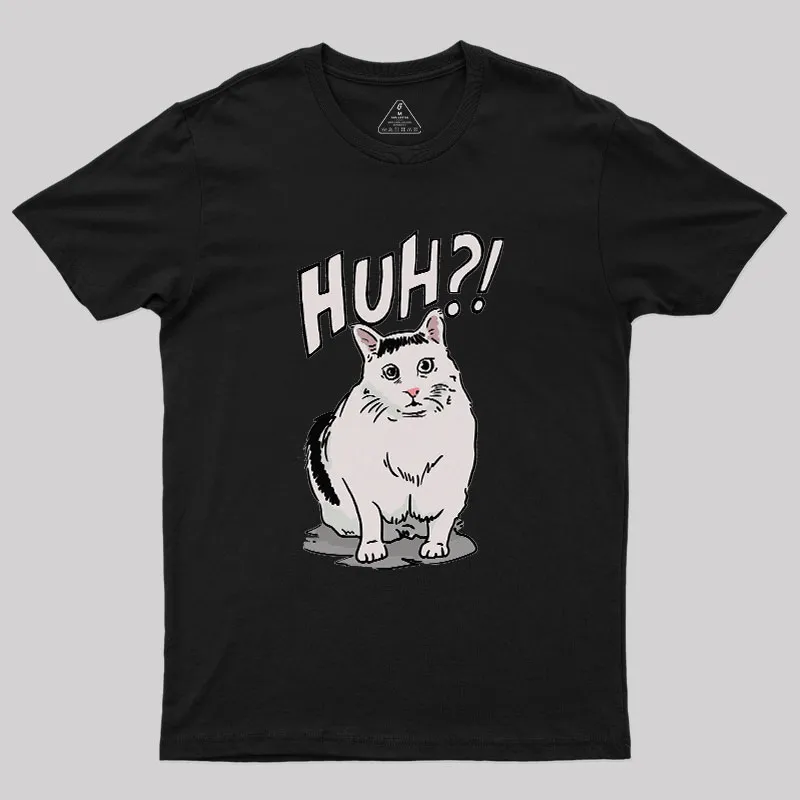 Huh Cat Geek T-Shirt - Image 2