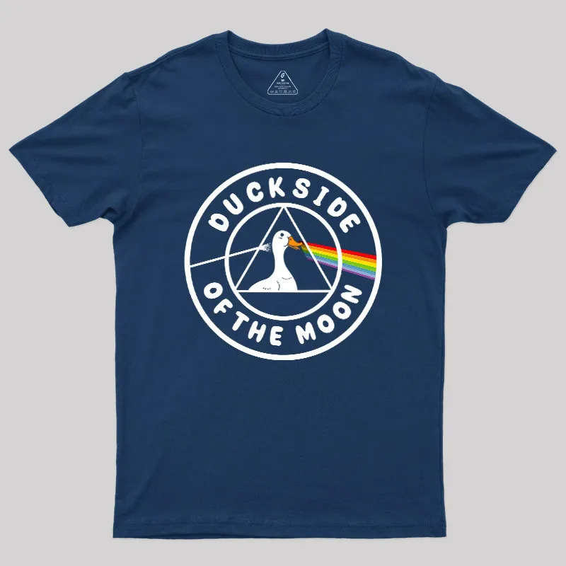 Duckside Of The Moon Geek T-Shirt - Image 2