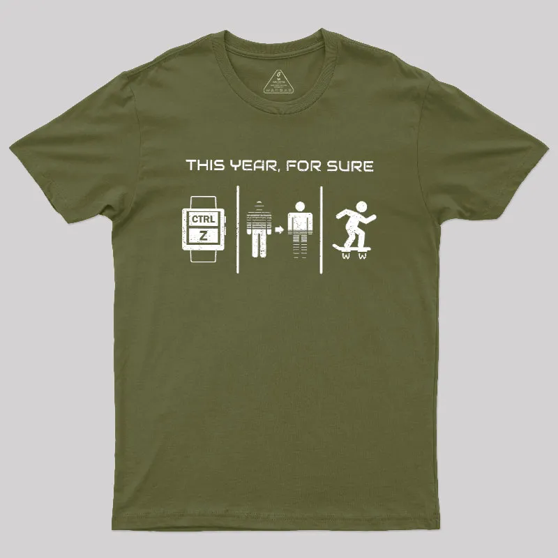 This Year For Sure Geek T-Shirt - Image 3