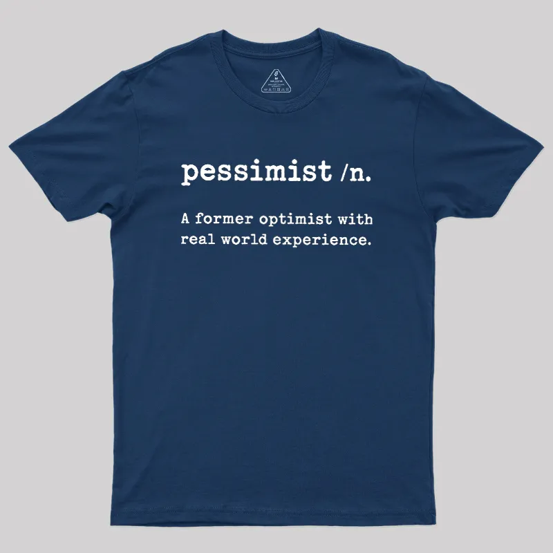 Alternative view of Pessimist Geek T-Shirt