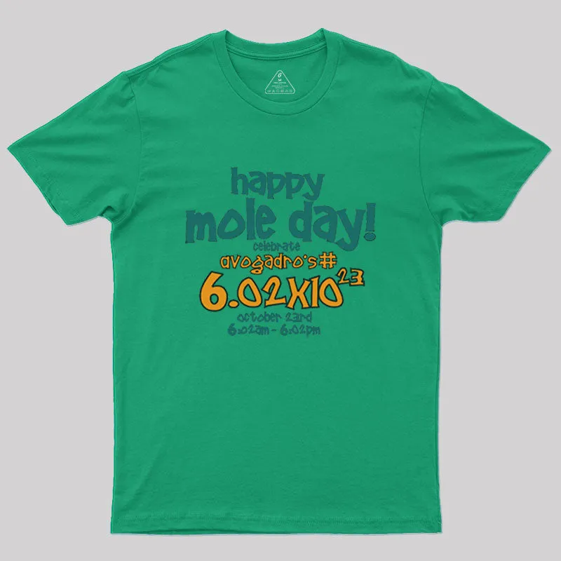 Happy Mole Day Geek T-Shirt - Image 7